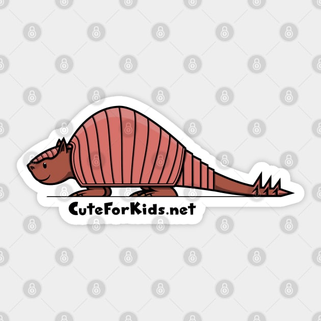 CuteForKids - Glyptodon - Branded Sticker by VirtualSG